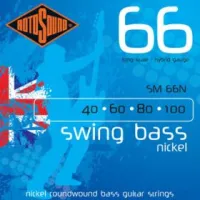 ROTOSOUND SM77 JAZZ BASS FLATWOUND STRINGS MONEL струны для бас-гитары, монель, 40-100