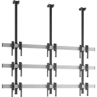 Vogels C3330 Silver- Потолочное крепление для видеостены 3х3 из дисплеев 49–55'', макс. нагрузка 234 кг