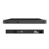 DSPPA DSP-9151 Цифровой терминальный усилитель мощности, 60Вт\100 (70)В. Прием команд управления и аудио по LAN от DSP-9000/DSP-9000S. Линейный вход/выход (RCA разъём), ЕМС разъём для управления доп.приборами. Четыре уровня защиты (перегрузка по входу и в