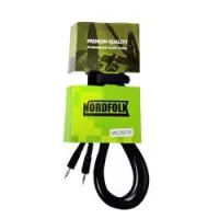 Nordfolk nmc369/5m  кабель minijack stereo - minijack stereo, литые разъёмы, 5м.