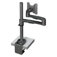 FORMING FUNCTION 4181502509- Настольный шарнирный кронштейн серии OSLO для 1 монитора, макс. нагрузка 14 кг, зажим, черный