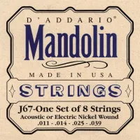 D'ADDARIO J67 - струны для мандолины, Nickel