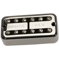 DiMarzio DP291NBK NEW'TRON NECK - звукосниматель для электрогитары, хамбакер, Алнико 5, 275 мВ, 7,56 кОм, никель/чёрный