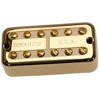 DiMarzio DP292FGCR NEW'TRON BRIDGE  - звукосниматель для электрогитары, хамбакер, Алнико 5, 290 мВ, 8,2 кОм, золото/кремовый