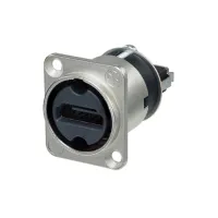 Neutrik NAHDMI-W- 
			Переходник HDMI типа A, 19-pin (розетка-розетка), цвет никель
