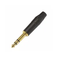 INVOTONE J180S - джек стерео, кабельный,  6.3 мм  'золото', корпус металл/ пластик
