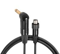 SHURE WA307 инструментальный кабель с блокировочным кольцом ( угловой 1/4' JACK-TQG) для поясных передатчиков радиосистем Shure