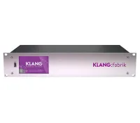 KLANG X-KG-FABRIK-M Система персонального мониторинга для создания 16-ти 3D стереомиксов. MADI интерфейс. До 56 входных моно каналов. Интерфейс MADI BNC 64*64 (или 128*0). Сеть Dante™ (AES67) 64*64 канала. ADAT 32*32 канала. 16 балансных аналоговых линейн