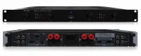 Biamp CHAMP-4 - 4-канальный усилитель мощности, 8 Ом - 4 х 75 Вт, 4 Ом - 4 х 125 Вт, мостовой режим 8 Ом - 2 х 130 Вт (мост 1+2 и мост 3+4). выходные каскады класса AB, система защиты АРС, безвентиляторное охлаждение. Фильтры ВЧ и НЧ (отключаемые)