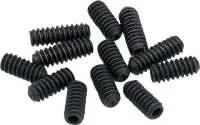 FENDER AM SRS SADDLE HEIGHT SCREWS набор винтов для регулировки высоты сёдел бриджа, цвет черный