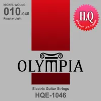 OLYMPIA HQE-1046 струны д/эл.гитары 10-46, никель HQ, гран.керн