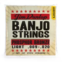 DUNLOP DJP Banjo Phosphor Bronze Light - Phosphor Bronze 9-20 струны для банджо, фосфорная бронза