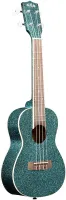 KALA KA-SPRK-AQUA укулеле, форма корпуса - концерт, цвет - синий с блёстками, верхняя дека - липа, корпус - махагони, гриф - мах