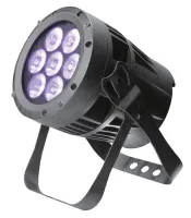 SILVER STAR SS334XCET SOLAR/ETZ Светодиодный архитектурный прожектор, 1050 люкс/5м, управление DMX-512  - 3/4/5/6/9 каналов, авторежим, строб, диммер, RGBW смешение цветов, 7х10 Вт RGBW LED диодов, угол раскрытия луча 11°, IP-66, 85 W, 6 kg, 240*215*310 м