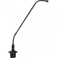 SHURE MX418/N Микрофон на гусиной шее без капсюля, 45,7 см, с предусилителем, двухцветный индикатор внизу, 50-17000 Гц. Черный