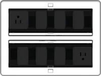 Crestron FT2-1400-MECH-AL, система управления кабелями серии FT2, размер 1400, механическая, цвет алюминиевый
