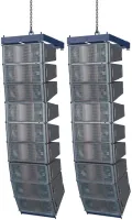 HK AUDIO COSMO C8 - 2x9 Set 18x C8, 12x CS118 Sub, 1x C-Drive 4 LG 12K44 , 1x C-Drive 8 LG 12K44, 2x CRF-80 Rigging frame, 2x CRF-PB Pull-back frame, 1x Cable Set COSMO 18, 5x COSMO Wheel board set, 6x CS 118 Wheel board set