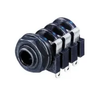 Rean NYS212 панельный разъем Jack 6.3мм TRS (стерео) гнездо, пластиковый корпус комутация с помощ