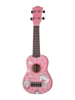 UK-300-21-FX Укулеле сопрано, с рисунком (цвет в ассортименте), Mirra