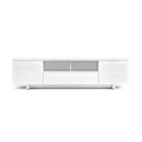BDI Nora Slim 8239-S White - Тумба 3-секционная под телевизор