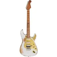 Paoletti alfa loft hss cream white  электрогитара, stratocaster, кейс, цвет кремовый релик