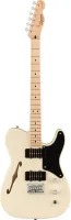 SQUIER Paranormal Cabronita Telecaster® Thinline, Maple Fingerboard, Olympic White электрогитара, цвет Olympic White, материал к