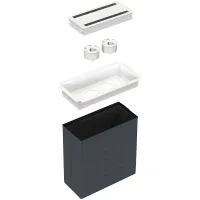 Kondator 935-K210W- Розеточный блок с 2 розетками 935-PD10W серии Powerdot, белый