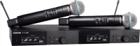 SHURE SLXD24DE/B58 H56 двухканальная цифровая радиосистема с ручным передатчиком BETA58A 518-562MHz