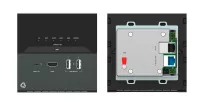 Kramer EXT3-C-WP-XR-T/EU(B)- Настенная панель-передатчик USB-C, RS-232, ИК, 2х USB, Ethernet по витой паре HDBaseT, исполнение для Европы, черная