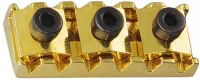 SCHALLER R1(арт.13120501) - зажим для струн на гриф (топ-лок) для гитар типа Gibson Flying V, SG Series, отделка: золото, полированный, размеры 39,7x15,5x9,1. (Старый артикул: 391)