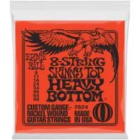 Ernie ball 2624  струны для 8-струнной электрогитары nickel wound skinny top heavy bottom 9-80