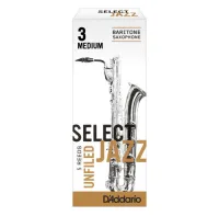 RRS05BSX3M Select Jazz Unfiled Трости для саксофона баритон, размер 3, средние (Medium), 5шт, Rico