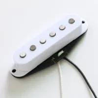 DS55-N-WH звукосниматель для 6-струнной электрогитары, сингл, магниты Alnico 5, для нековой позиции, 7,2 кОм, цвет белый, Donlis