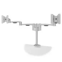 FORMING FUNCTION 4181502702- Настольный шарнирный кронштейн серии OSLO для 2 мониторов (1x2), макс. нагрузка 28 кг, зажим, серебристый