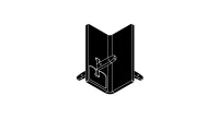 RTTDXB/Правый Т-образный коннектор, цвет черный/KSCAPE