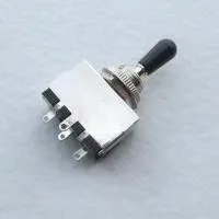 SW02-BK 3-позиционный переключатель тумблерного типа, закрытый, рычажок черного цвета, (Сделано в Корее), Donlis