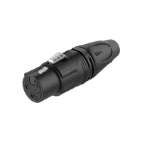 ROXTONE RX3F-BT Разъем cannon кабельный мама 3-х контактный, металл с электрофоретическим покрытием, цвет: Черный. Поставляется по 400 шт. в коробке: 46х36х30см