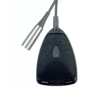Shure mx393/s. конденсаторный микрофон граничного слоя с возможностью поверхностного монтажа, суперкардиоида,  led индикатор, кнопка вкл./выкл., кабель с разъемом xlr, цвет черный.