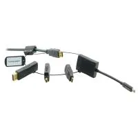 Kramer [ad-ring-5] комплект переходников на общем кольце, включает переходники mini displayport (вилка) на hdmi (розетка); usb тип c (вилка) на hdmi (розетка); displayport (вилка) на hdmi (розетка);  mini hdmi type–c (вилка) на hdmi (розетка)