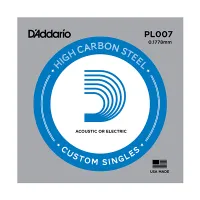 PL007 Plain Steel Отдельная струна без обмотки, сталь, .007, D'Addario