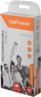 00-00022778 Кабель GP12T USB (m)-Type-C (m) 1.0м 5.4A, белый, GoPower