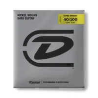 Dunlop dbsbn40100s super bright nickel  струны для бас-гитары, short, 40-100