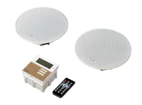 LAMX210S Комплект из 2 потолочных громкоговорителей и настенного усилителя, LAudio