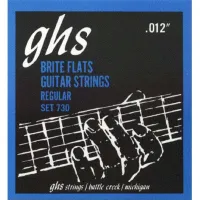 GHS 730- струны для эл. гит.- сплав 52, полукруглая обмотка; (12-16-24-32-42-54); Brite Flats