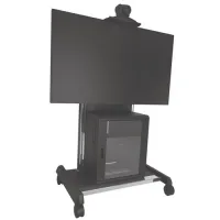 CHIEF XVAUB Мобильная стойка Chief XVAUB для плазменных/ЖК-дисплеев 37-70" весом до 90 кг, регулируемые наклон до 2.5 грд и высота 1064-1280 мм, черная