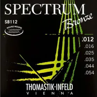 Acoustic guitar string set Thomastik Spectrum SB112 - Acoustic guitar strings with round bronze wound basses and steel tops, thickness .012-.054 inch