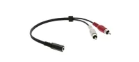 Переходный кабель [95-0112001] Kramer Electronics [C-A35F/2RAM-1 ] 3.5mm Audio на 2 RCA (Розетка - Вилка) , 0.3 м