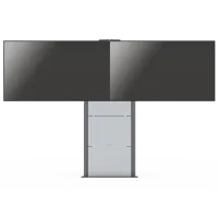 SMS Presence Wall/Floor Motor Video Conf - Крепеж настенно-напольный моториз. для 2-х мониторов