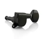 J-07-BK-6 Колки для гитары 6л, черные, Metallor