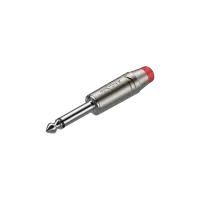 ROXTONE RJ2PP-RD-NN Разъем  jack 1/4" моно. Размер 118,4*14 Макс. диаметр кабеля: до 7мм, Цвет: серебренный